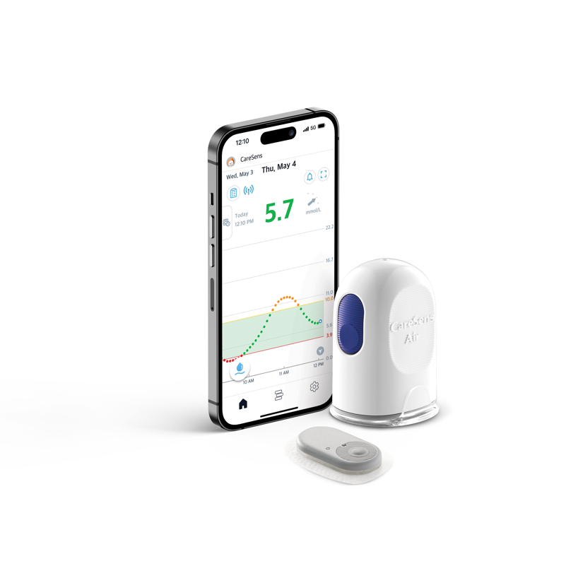 Caresens Air With Iphone 14Pro EN Mmol 240819